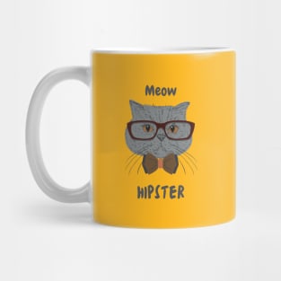 Cat With Glasses Mug